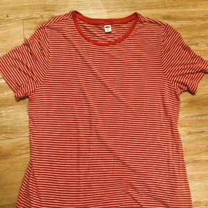 Old Navy - Soft tee - Red and white - Large